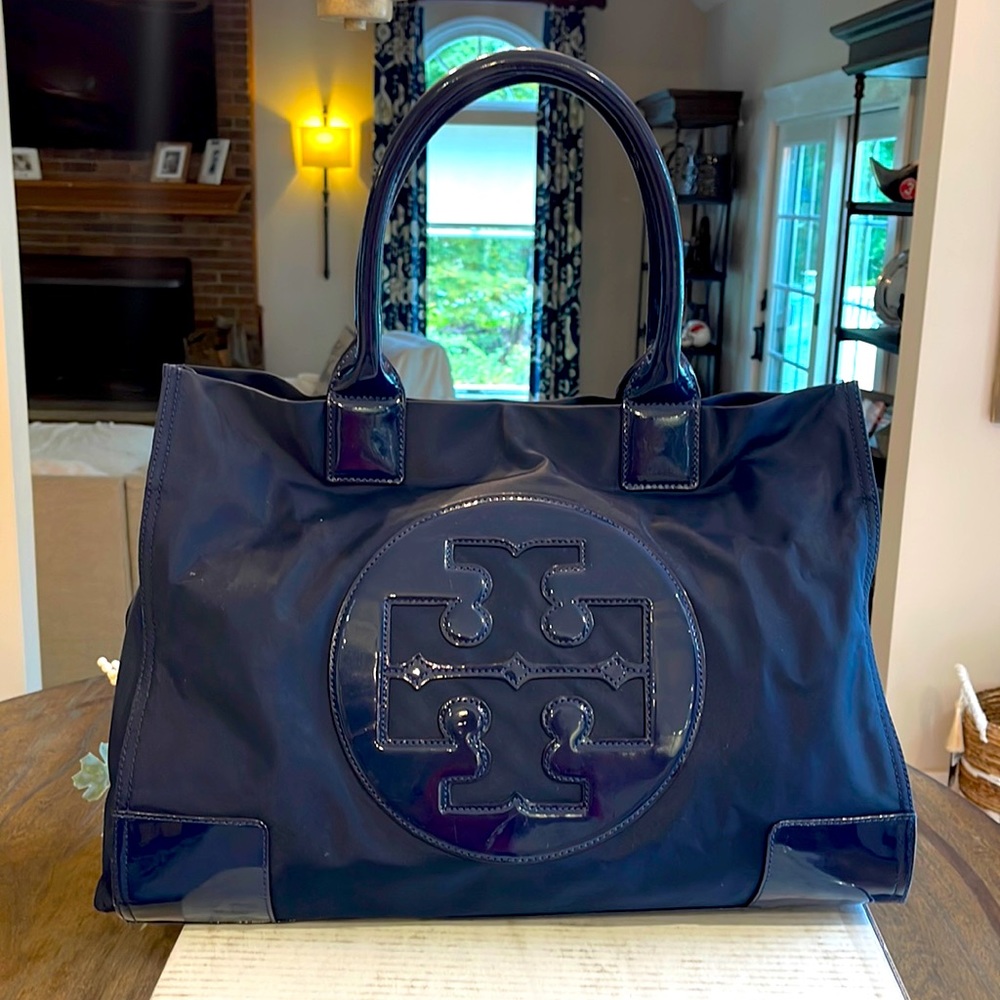 Tory Burch Ella Patent large Tote Bag